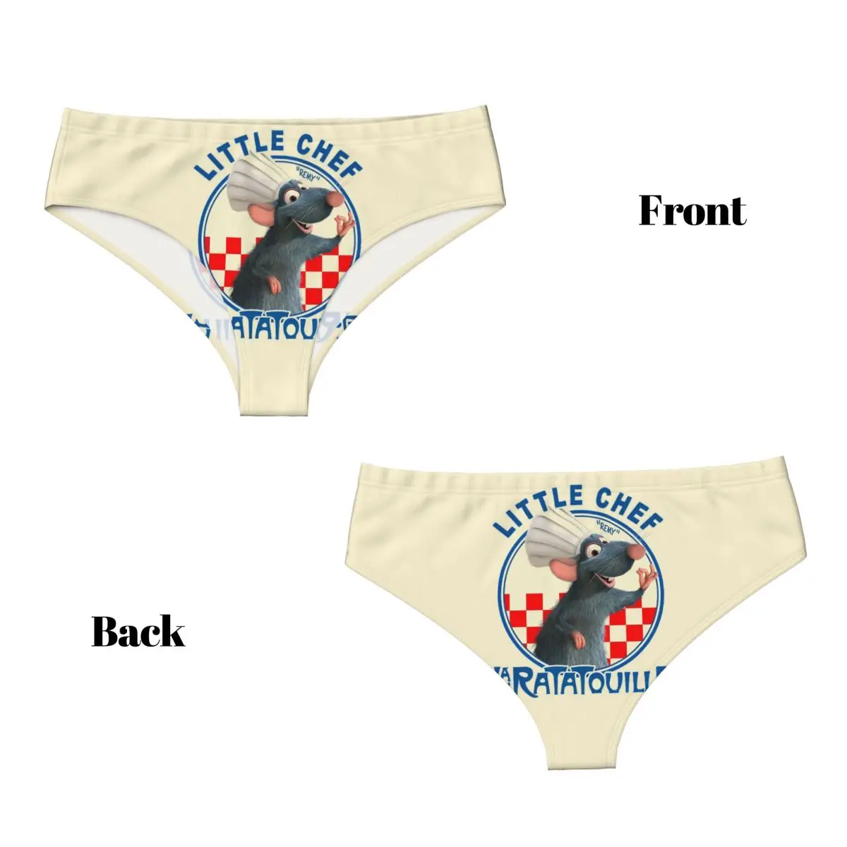 مخصص راتاتوي أنيمي الكرتون سراويل قصيرة النساء تمتد الملابس الداخلية