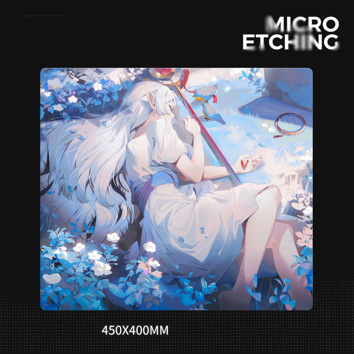 Cool Handsome Girl Anime Glass Mouse Pad Smooth Frosted Surface Desk Mat Tempered Upgrade FPS Office Custom Gaming Accessories