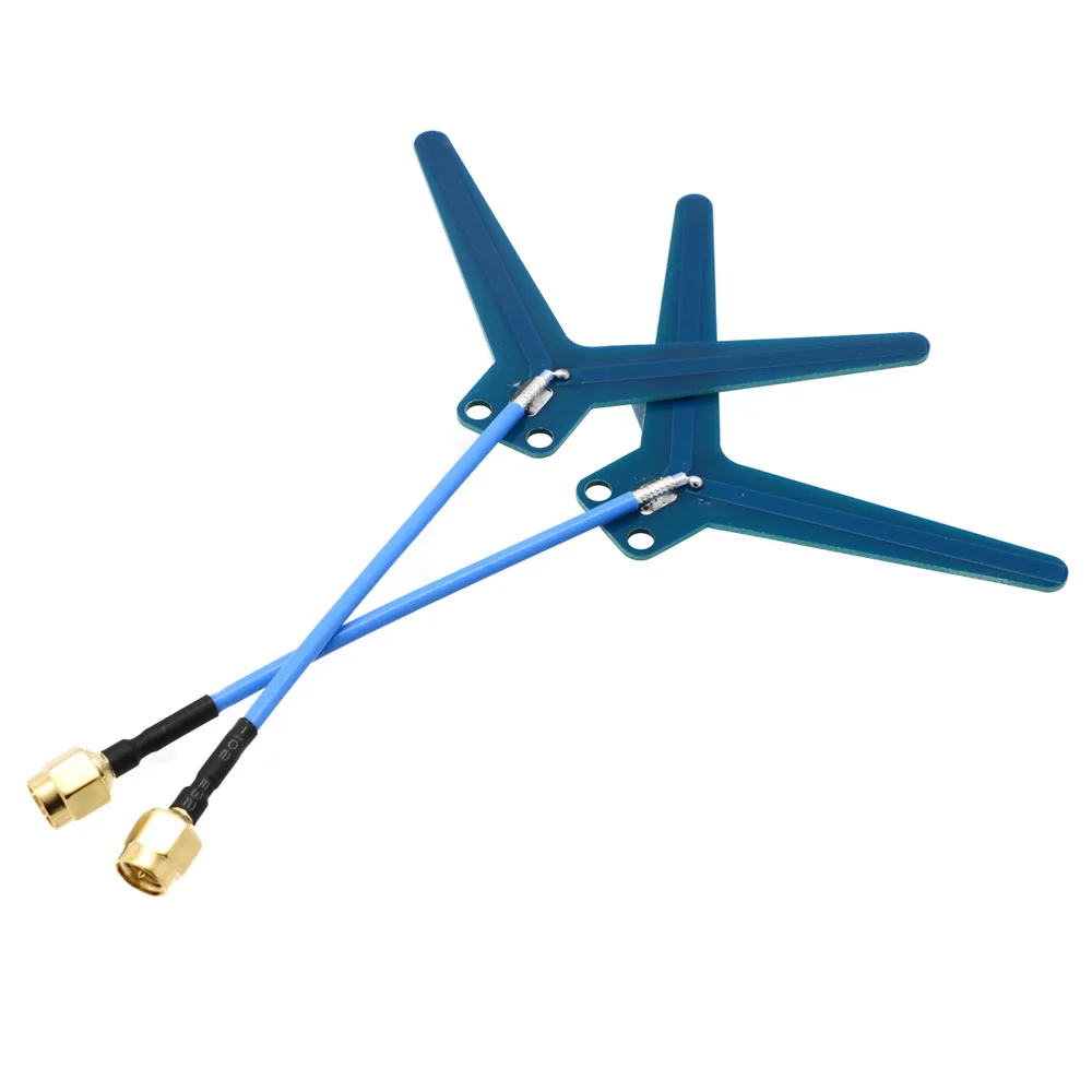 2 sztuk/partia Matek MATEKSYS ANT-Y1240 1.2-1.3Ghz 3dBi Y DIPOLE FPV antena wtyczka SMA do RC Drone gogle monitorujące odbiornik