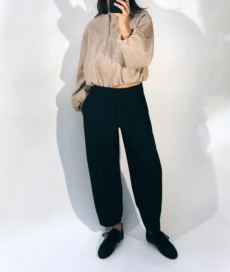 เสื้อโค้ทผ้าโพลีเอสเตอร์ทรงหลวมสไตล์นักบิน แขนยาว แต่งกระดุม ดีไซน์ใหม่รับฤดูใบไม้ผลิ เนื้อผ้านุ่ม สวมใส่สบาย