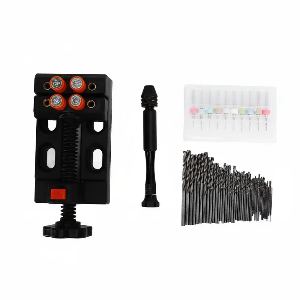 

60 Pcs HSS Pin Vise Hand Drill Set 0.3-1.2mm Twist Pin Vise Drill Bit Mini Mini Hand Drill Set