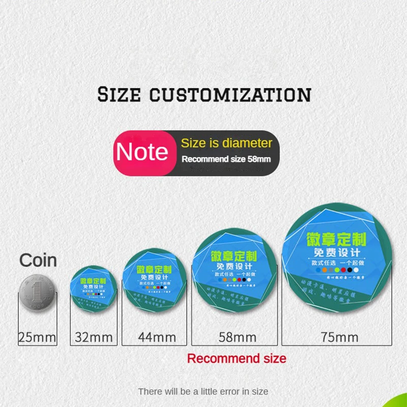 DIY photo custom badge personalized badge custom round family couple baby metal badge gift