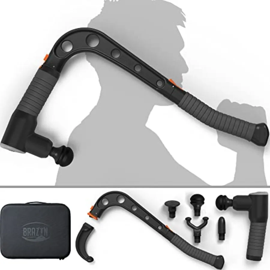 

Массажный пистолет Talon Percussion + массажная палка + система крепления для пистолета - массажер для глубоких тканей с насадкой для рук для всего тела