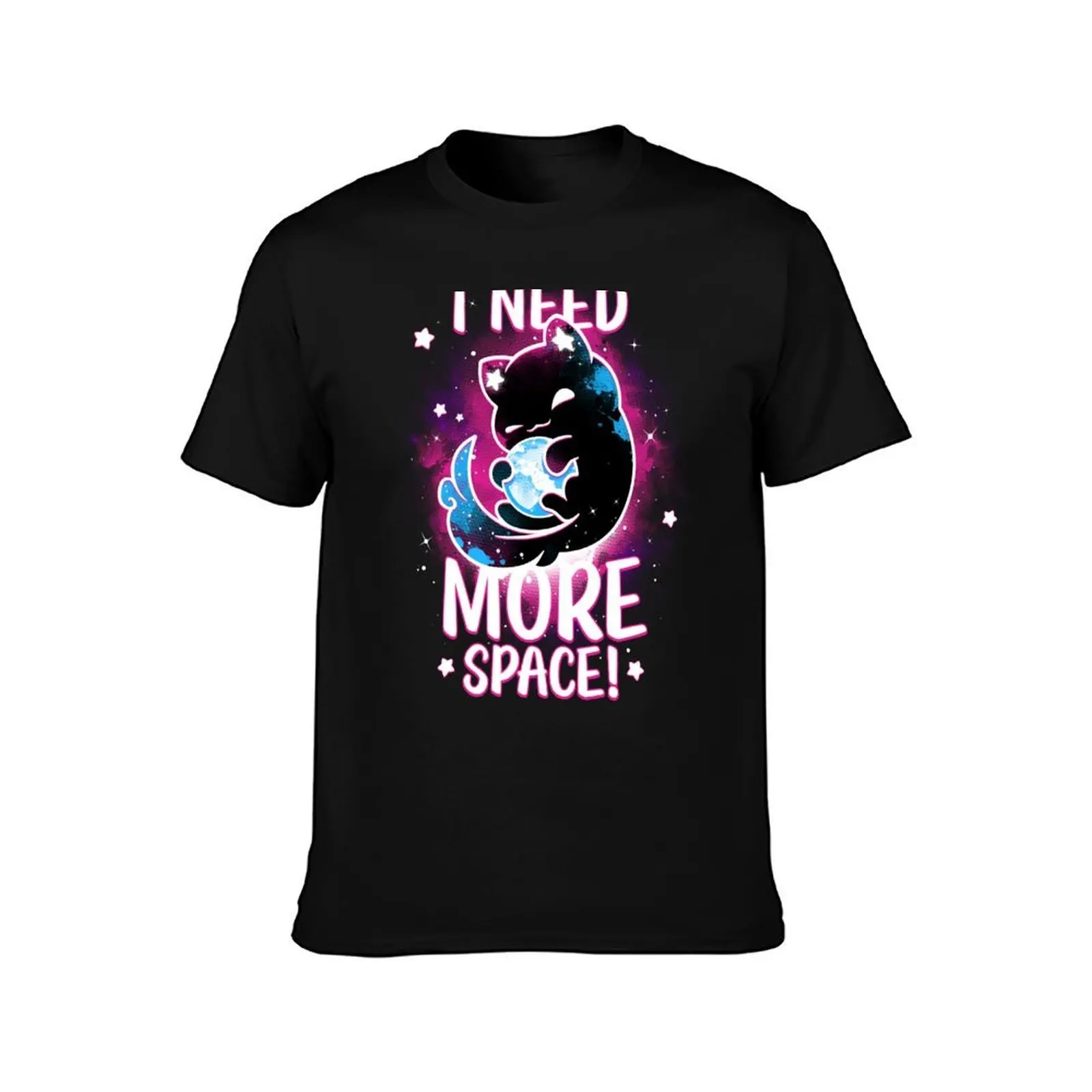 Asking for the Universe - Evil Greedy Cat T-Shirt Big and Tall Short Sleeve Tee T-Shirt