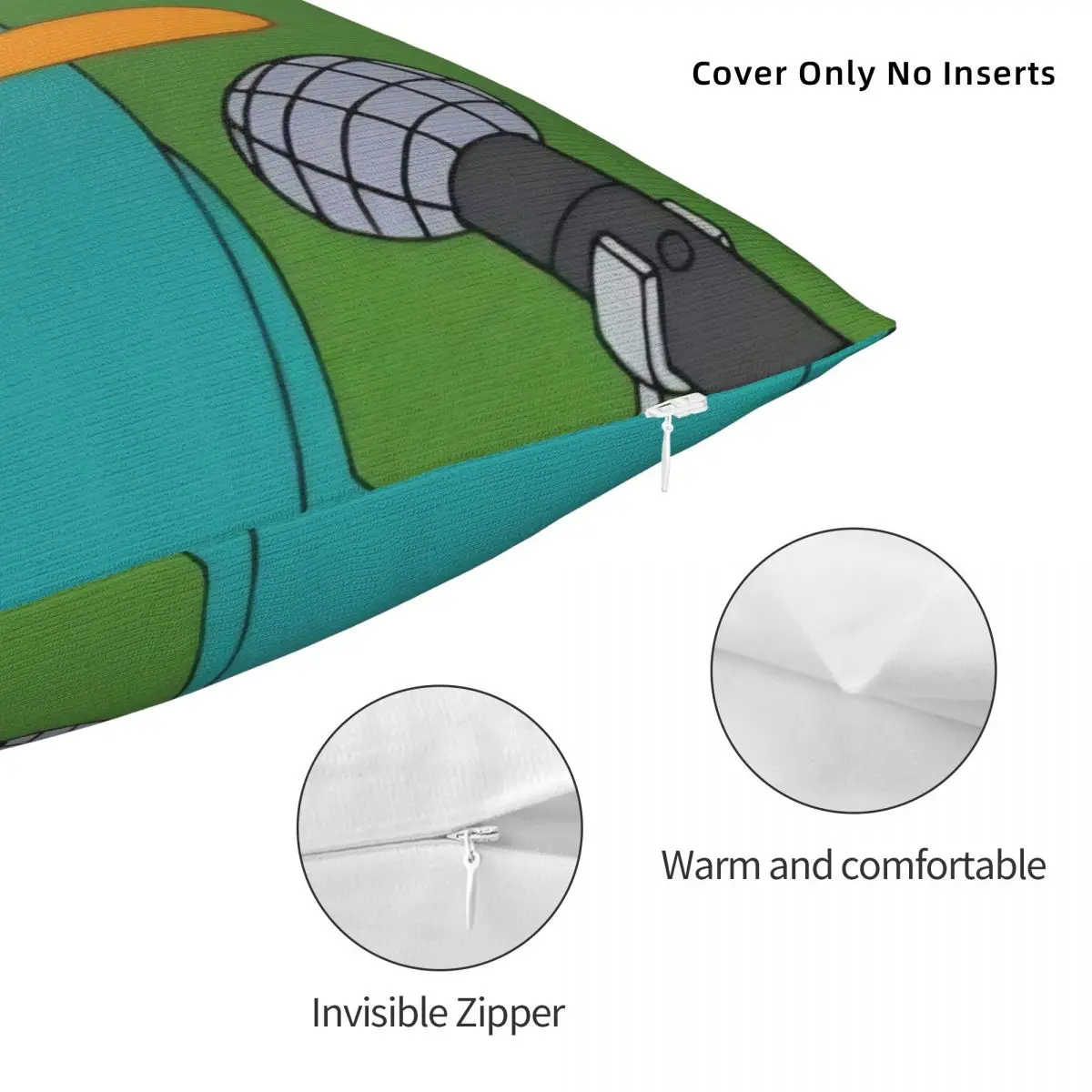 كيس وسادة بيري خلد الماء غطاء وسادة مربع P-Phineas وF-FerbS تصميم سادات ل أريكة غرفة نوم ديكور المنزل