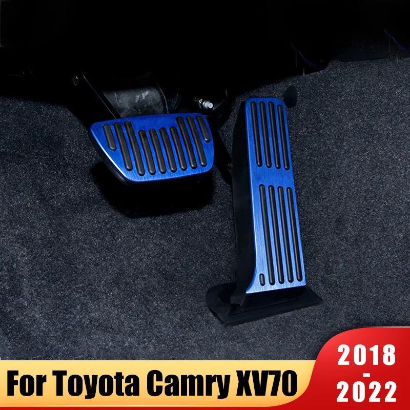 

Auto Car Accelerator Fuel Brake Footrest Pedals Pad Plate Cover For Toyota Camry XV70 2018 2019 2020 2021 2022 2023 Accessories