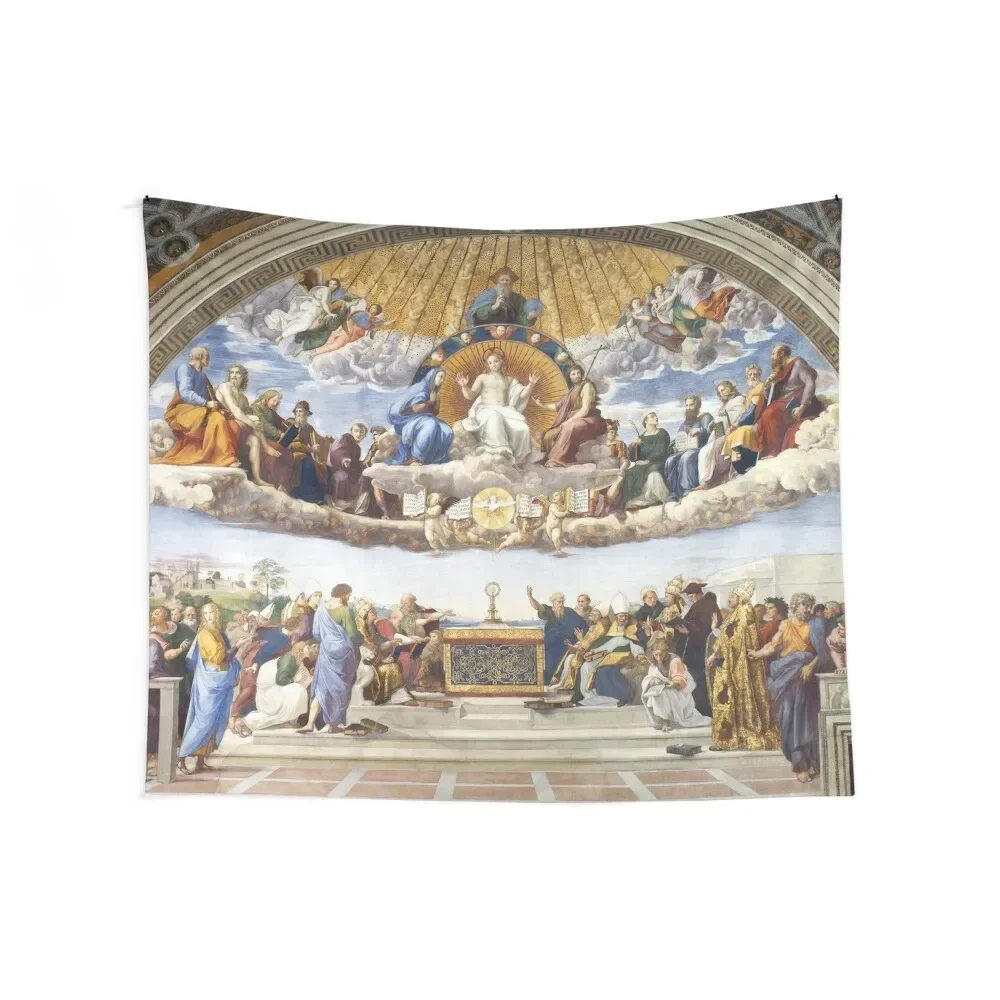 Disputation of the Holy Sacrament Tapestry For Bedroom Bed Room Decoration Japanese Room Decor Tapestry