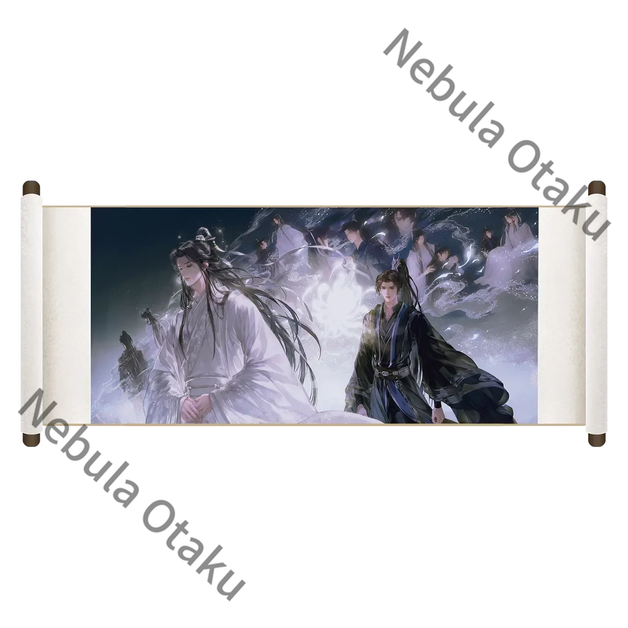 The Husky and His White Cat Shizun Mo Ran Chu Wanning Cosplay Anime Collectible Card Double Flash Badge Coloured Paper Cartoon