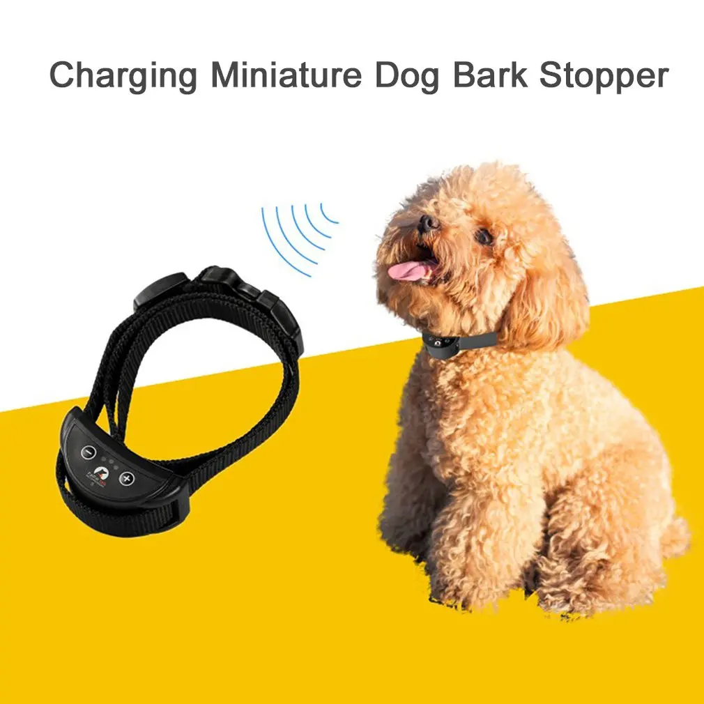 Paipaitek pet Upgraded Dog Bark Collar Automatic Effective Rechargeable Dogs Bark Collars 5 Anti-Barking Training Modes