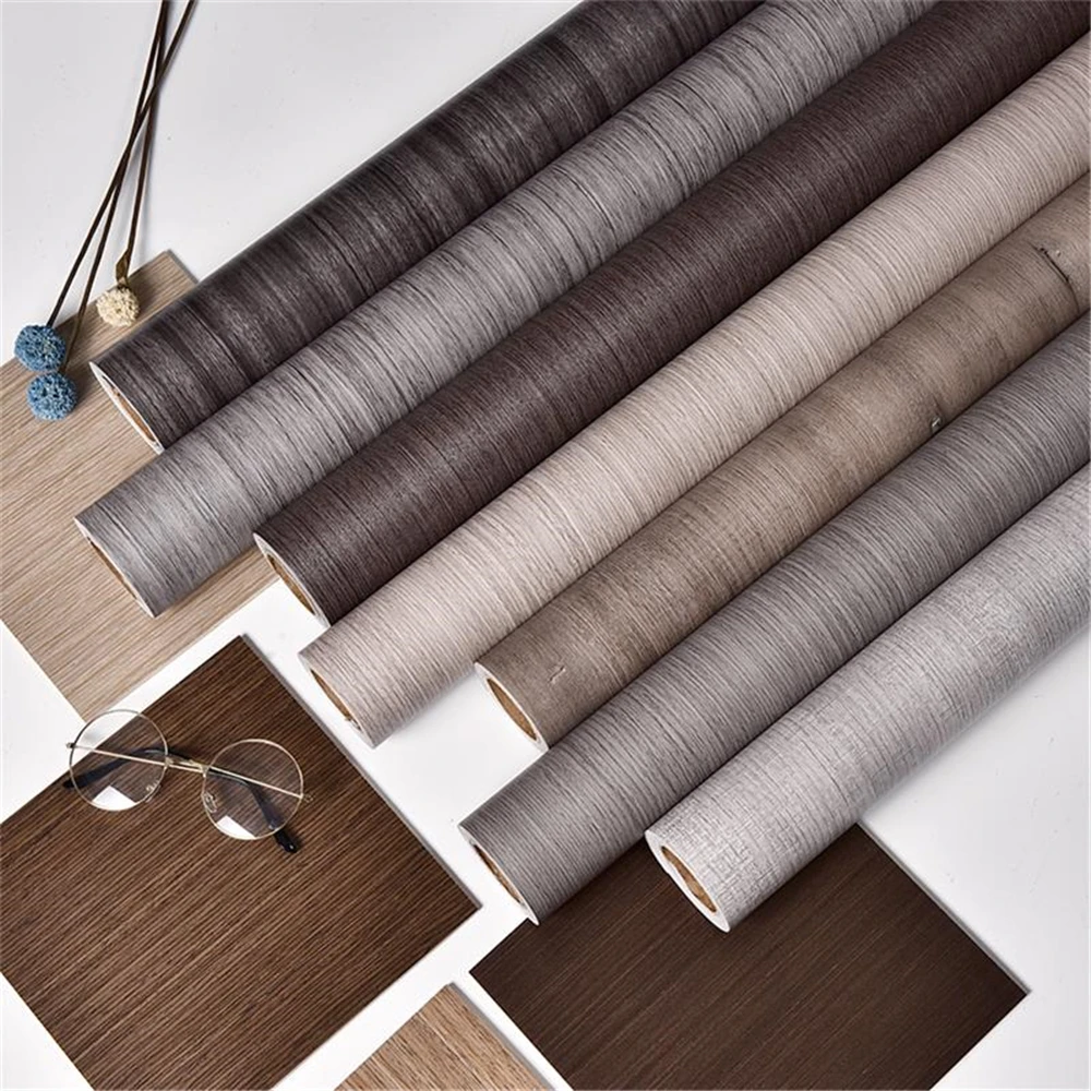 

30/60/70/80/90/CM Width PVC Self Adhesive WallpaperWood Grain Door Stickers for Wardrobe Cupboard Closet Furniture Waterproof