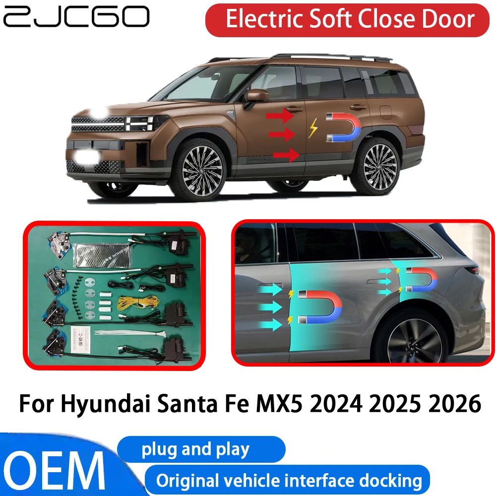 

for Hyundai Santa Fe MX5 2024 2025 2026 Car Automatic Electric Soft Close Door Closer System OEM Plug and Play Comfort Closing