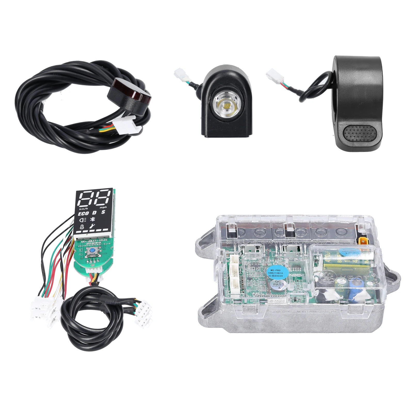 Electric Scooter Motherboard Controller Suite Power Supply BT Digital Display with Accelerator Front and Rear Light for M365/PRO