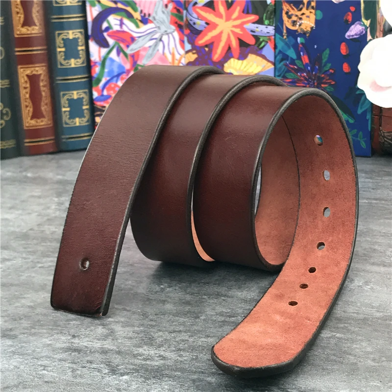 3,8 cm Top Geauine Ledergürtel ohne Schnalle Mann Gürtel Ceinture Homme Herren Ledergürtel ohne Schnallen für Männer 105-125cm sp05 – Detail 8
