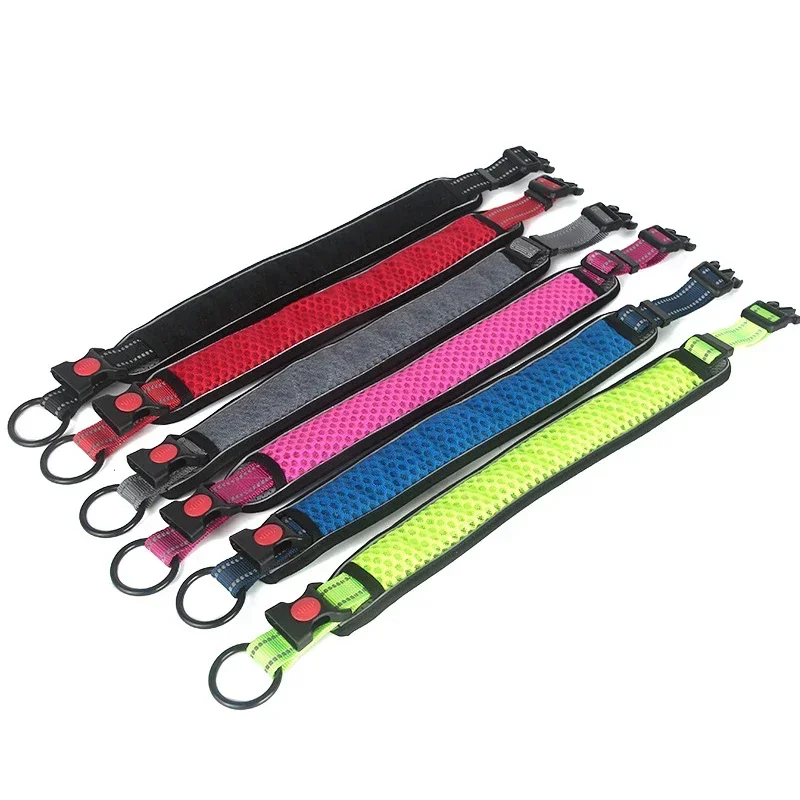 Reflecterende halsband voor huisdieren Trekkabel voor huisdieren Geschikt zacht neopreen gewatteerd Ademend nylon halsband voor huisdieren Verstelbaar