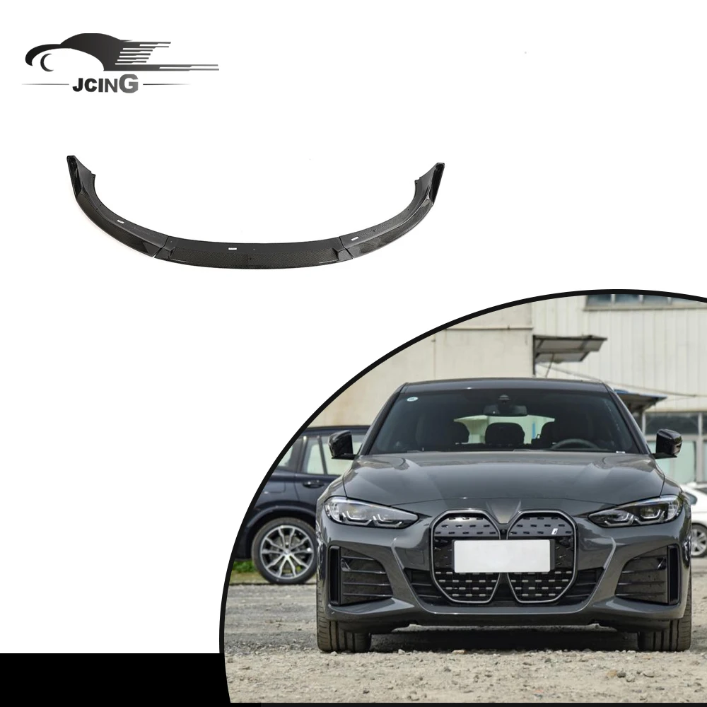 

True Carbon Fiber Front Bumper Lip Spoiler For BMW I4 M50 M Sport G26 440i 21-22