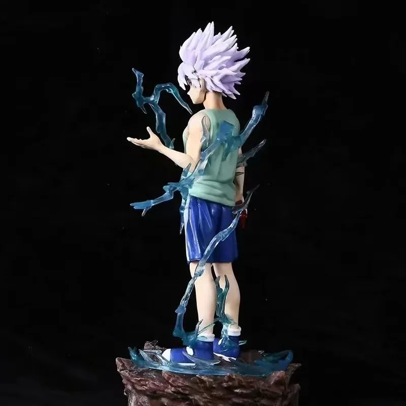 Figura de acción de Hunter X Hunter Killua Zoldyck, modelo de PVC, estatua de decoración, juguete de colección, regalo para niños, 22cm