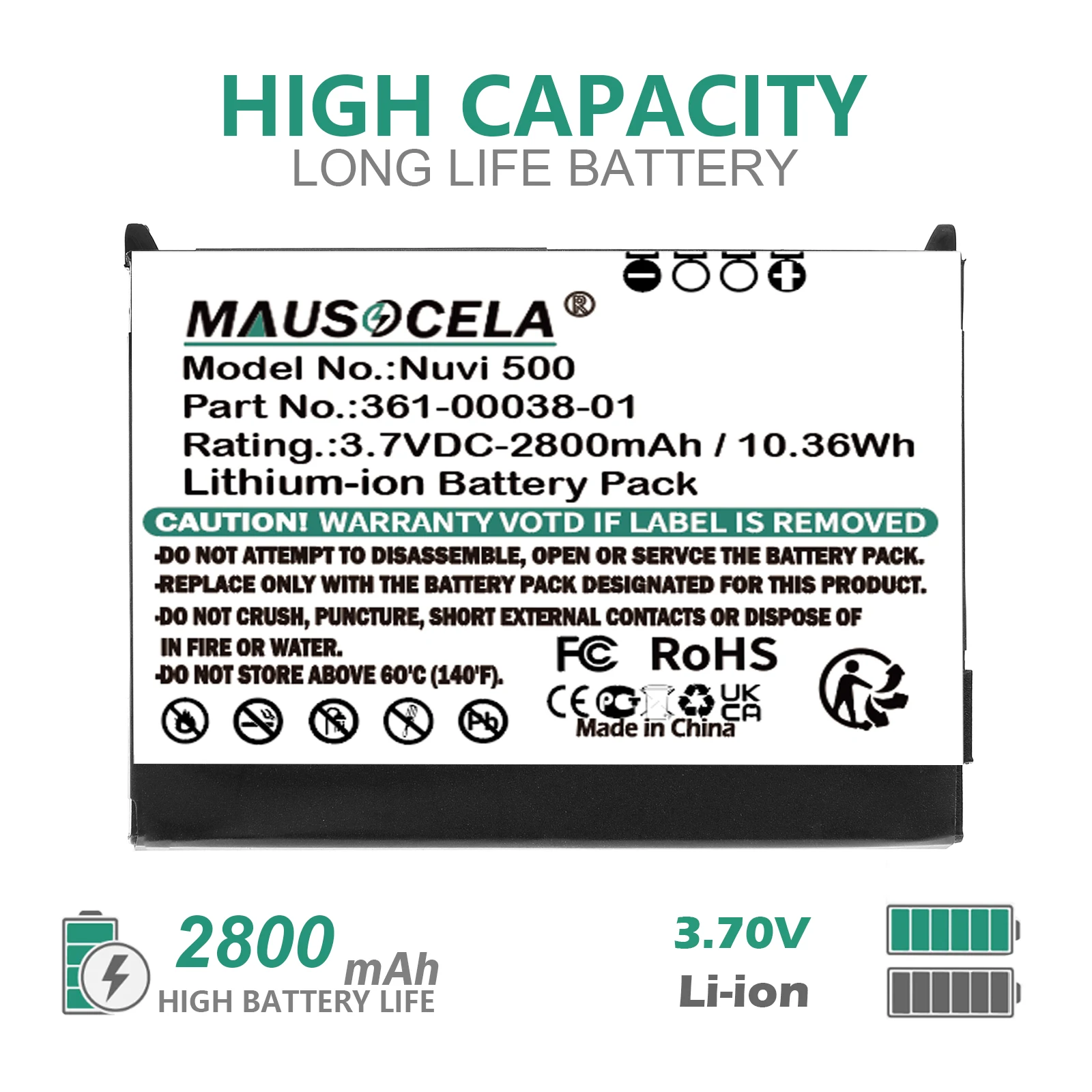 GPS, Navigator Battery For Garmin:010-11143-00,361-00038-01,Nuvi 500,Zumo 600,220,Zumo 650,Zumo 660,Nuvi 510,Aera 500,Aera 550,