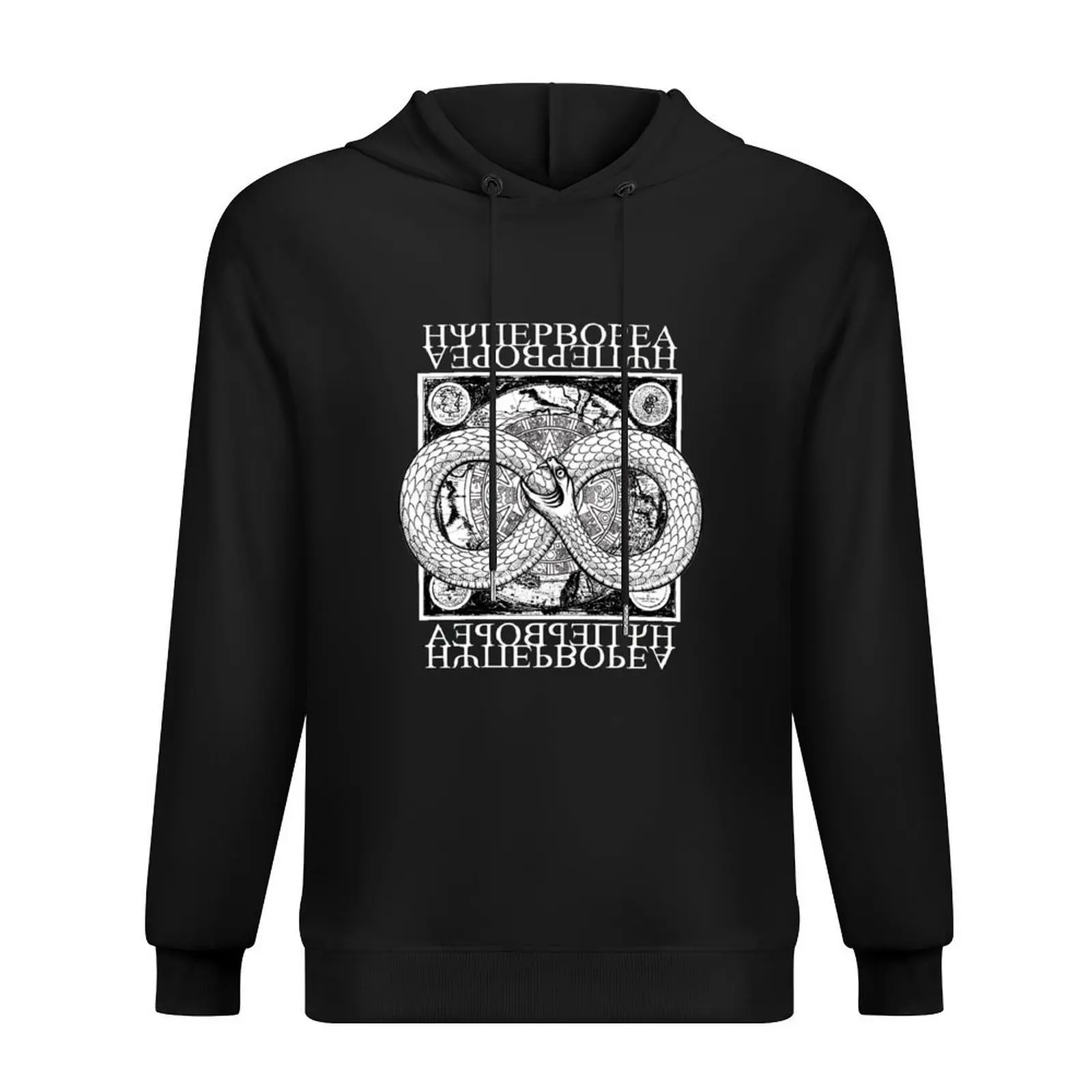

Hyperborea Ouroboros White Hoodie men's clothing male clothes men's winter sweater men clothing autumn hoodie