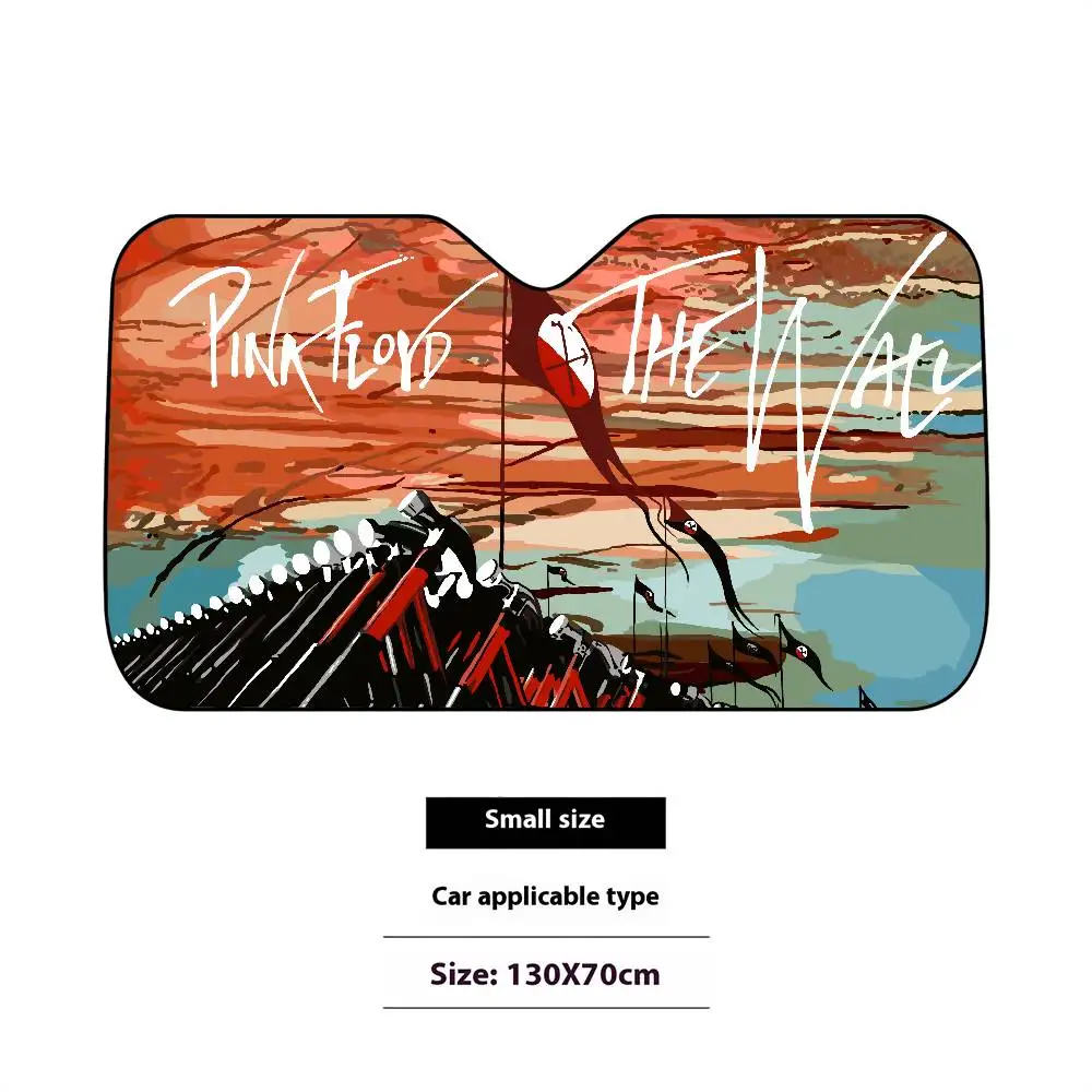 P-الوردي الجدار F-Floyd سيارة ظلة الزجاج الأمامي نافذة أمامية قناع 70x130 سنتيمتر الشمس قناع الشمسية حماية منقوشة هدية الجدة سيارة