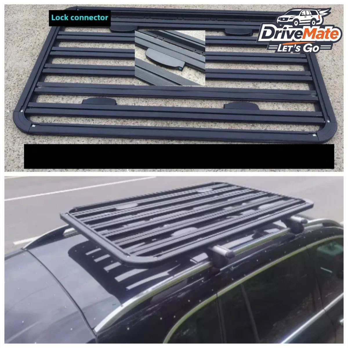 Roof Rack Cargo Basket, Universal for Car and SUV, Steel Luggage Storage Carrier, Heavy Duty Multi Size, Outdoor Travel Camping