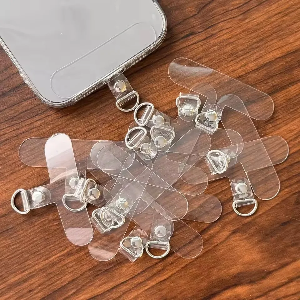 Universal Transparent Detachable Phone Lanyard Clips Card Wrist Cord Straps Patchs for Samsung Iphone Huawei Xiaomi Accessories - náhled 6