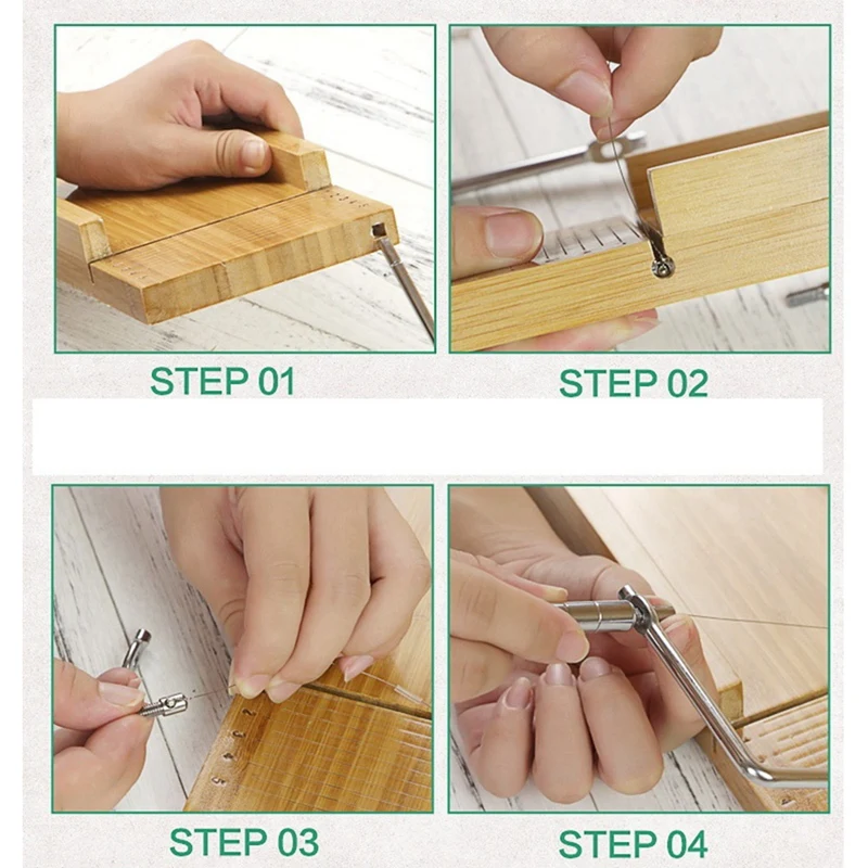 Multi-Function Bamboo Soap Cutter,Soap Making Tools With Soap Beveler/Planer Set,Tool For Soap Making