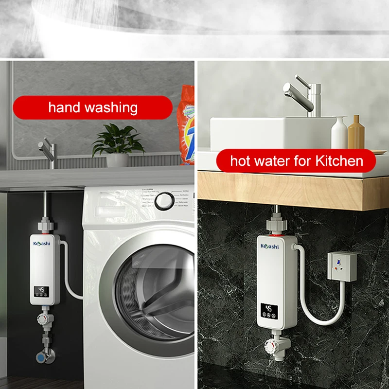 Cheap 220v 50hz 3.5kw Mini Small Tankless Instant Electric Water Heater for Kitchen