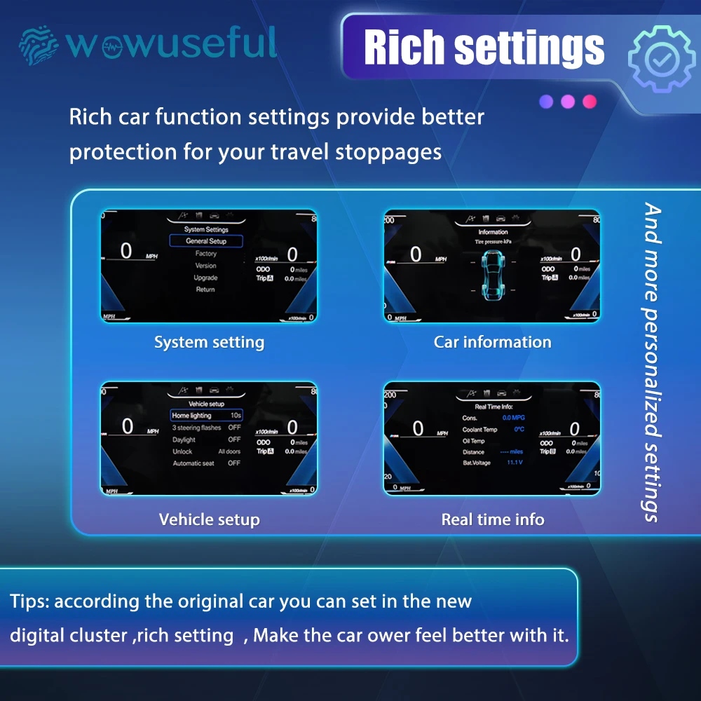 Auto-LCD-Armaturenbrett-Panel für BMW 1er E81 E82 E87 E88 2006–2015 Jahre digitales Cluster-Instrumentenanzeige, Tachometer – Detail 12