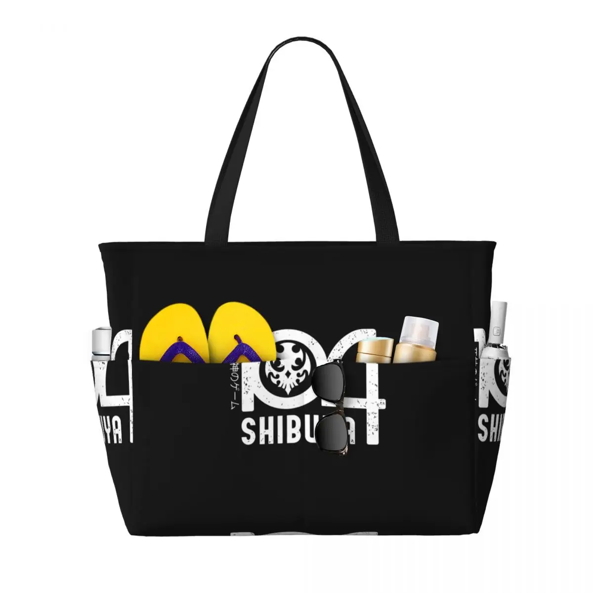 

Neo The World Ends With You 104 Шибуя Гранж Пляжная сумка Спортивная сумка для спортзала Йога Duffle Большая большая сумка Женская дорожная сумка Сумка для фитнеса