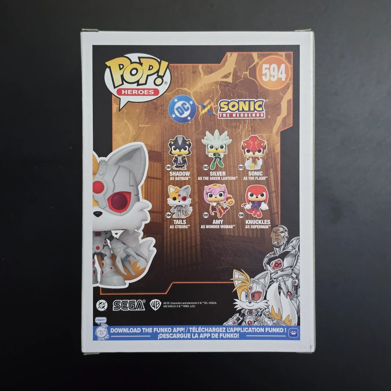 Tails as Cyborg #594 Figure - Funko Pop Official Genuine Limited Edition Collectible Figures Anime Sonic the Hedgehog Fans Gift - view 3