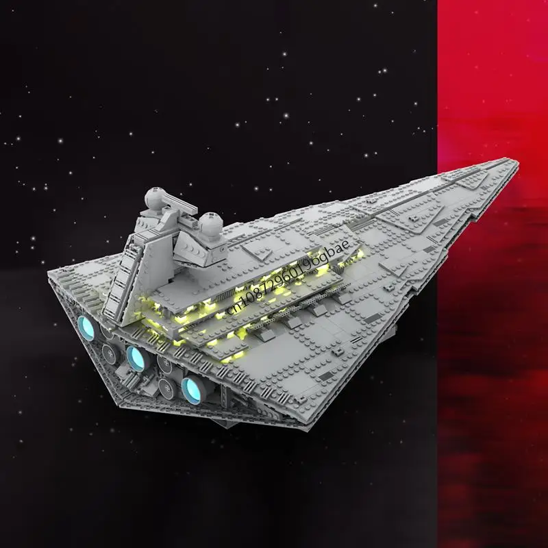 Nouveau 2835 pièces célèbre film de combat étoile Moc destructeur modèle vaisseau spatial bricolage idées créatives jouets pour enfants cadeaux d'anniversaire Puzzle personnalisé