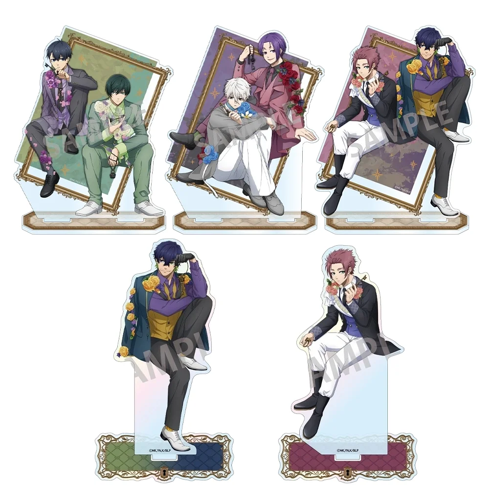 BLUE LOCK 15cm Acrylic Stand Keychain Bloomed Flower Series Meguru Bachira，Yoichi Isagi Desk Decor Birthday Gift
