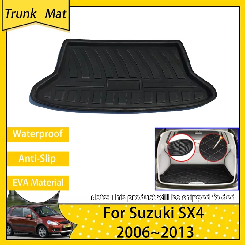 

for Suzuki SX4 GY EY RW 2006~2013 Accsesories Car Trunk Mat Rear Luggage Cover Cargo Waterproof Liner Boot Carpet 2007 2008 2009