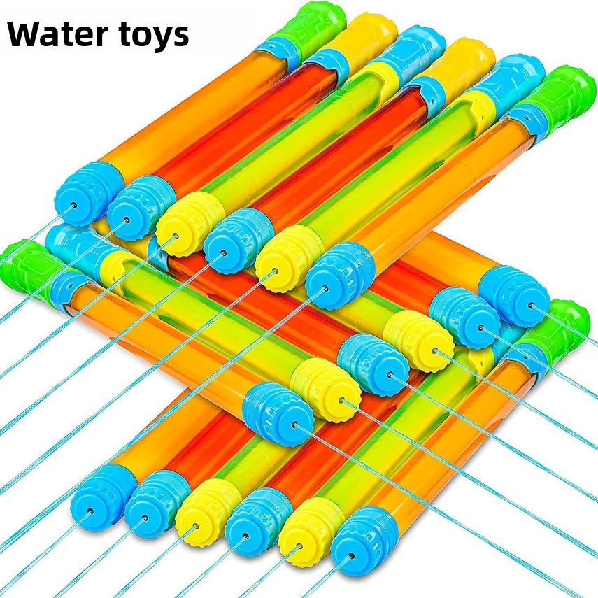 Cross-border Summer Outdoor Water Cannon Toy, Pull-out Beach Water Play Water Cannon, Children's Pool Water Gun, Water Stick Toy