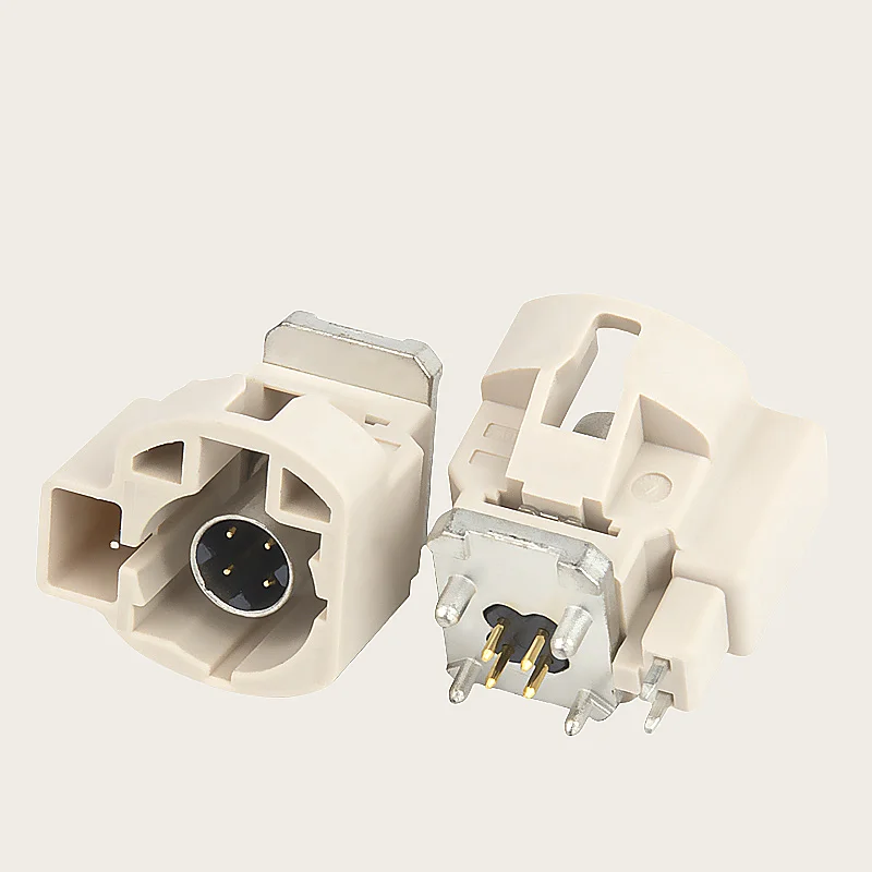 1PCS/LOT LVDS HSD 4+2PIN automotive high-definition camera vertical board end male connector