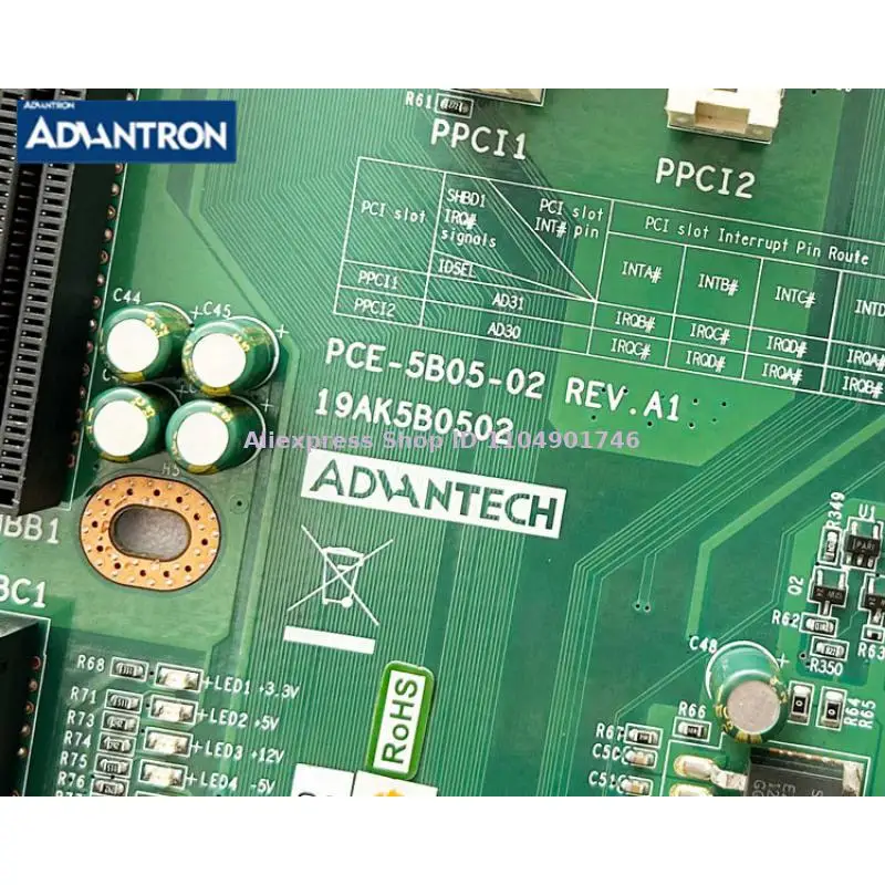 Industrial Baseplate  PCE-5B05-02 REV.A1 For Advantech 19AK5B0502