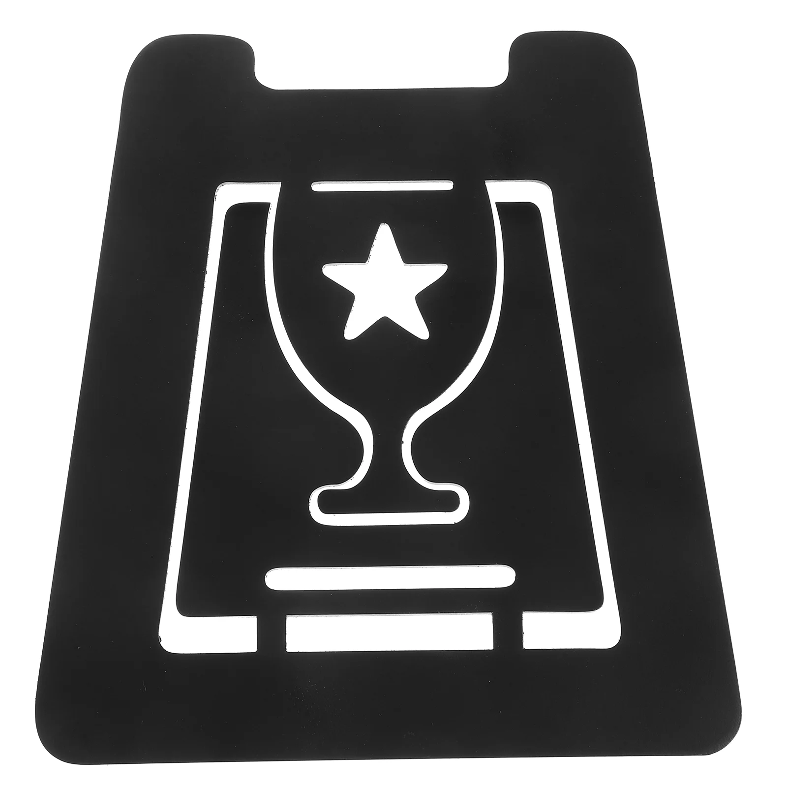 

Stainless Steel Medal Display Stand Rack for Desktop Home Decor Black Color Single Holder Frame Metal Award Badge