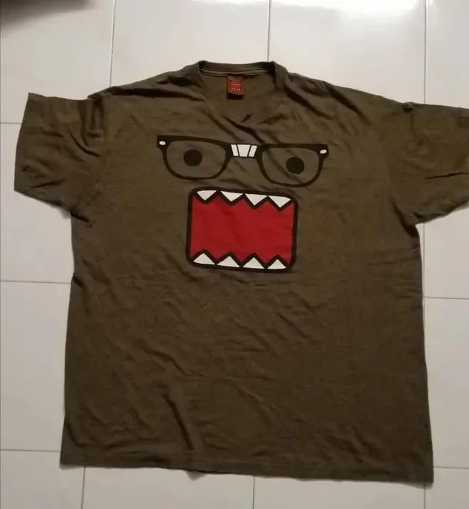 Kawaii Glasses Monster Short Sleeves Woman American Printing Brown T-shirt Summer Tide Cotton Tops
