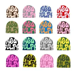 Westwood Jacquard btBeanie, Y2K Acrylic Hip Hop Mea Culpa Hat Caps, Streetwear populaire, Nouveau