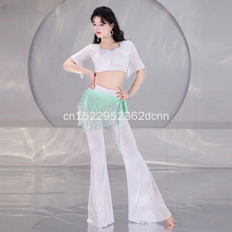

Belly Dance Practice Suit 2026 New Fairy Sexy Dress Suit Beginner Oriental Dance Suit Performance Group Suit
