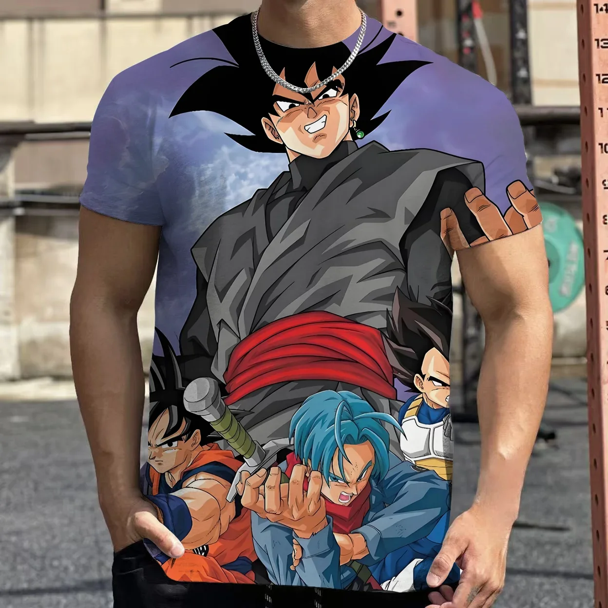 2025 الصيف الراحة طاقم الرقبة ملابس الاطفال ثلاثية الأبعاد أنيمي لعبة دراغون بول مطبوعة قصيرة الأكمام الجرافيك تي شيرت في الهواء الطلق تي شيرت الأولاد