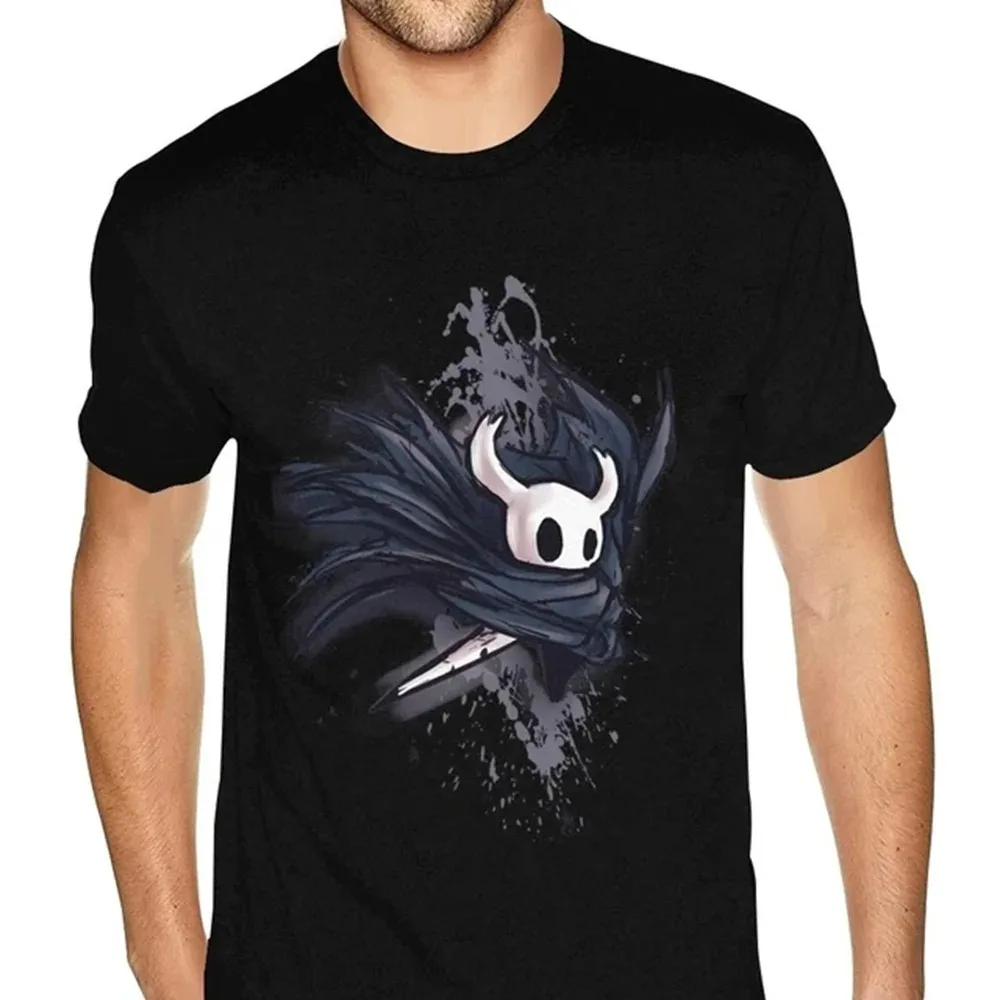 

2025 Silk Song Graphic Art Hollow Knight Funny Game Classic T-Shirt Men Skull Graphic Gothic Anime Tshirt HipHop Print Tees Tops