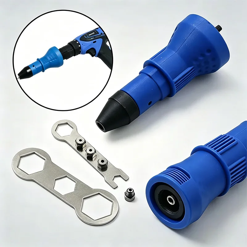 Electric Rivet Nut Gun Riveting Tool Motorcycle Repair Tool Rivet Gun Conversion Head Cordless Rivet Gun Adapter Accessories