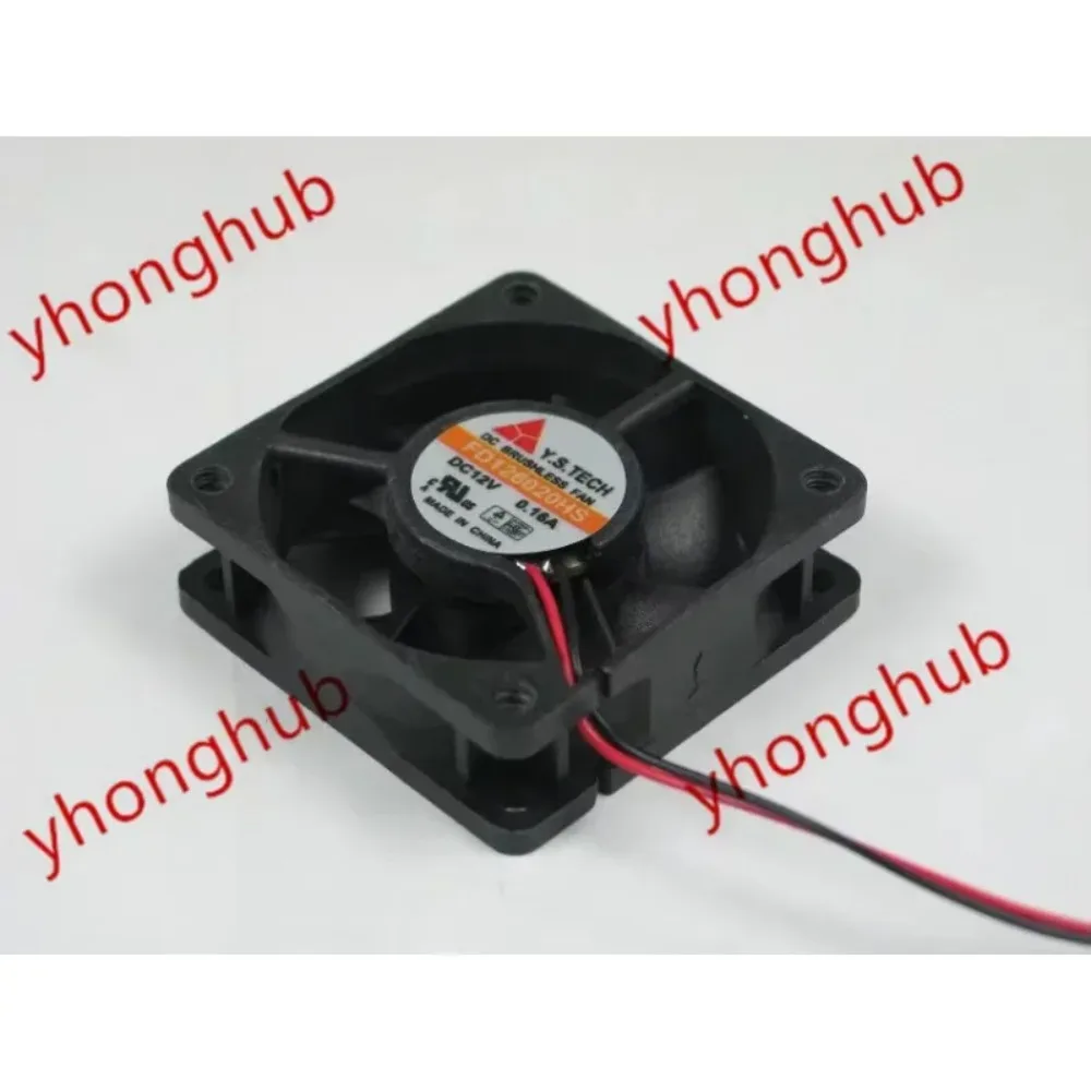 

Y.S.TECH FD126020HS DC 12V 0.16A 2-Wire 60X60X20mm ServerSquare Fan