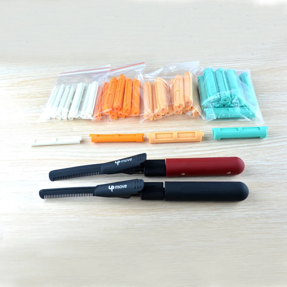 40pcs Heatless Hair Curler &Hair Rollers Machine Soft Curling Rod Pull Core Lazy Curls Flexi Rods Wave Formers Hair Styling Tool