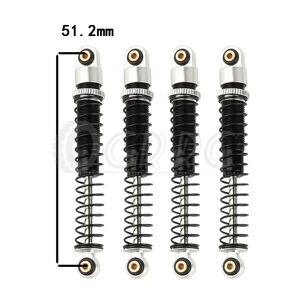 51MM Metal Damping Shock Absorber Oil Damper for 1/24 RC Crawler Car Axial SCX24 AX24 Ford Bronco 1/18 TRX4M Shock Absorber