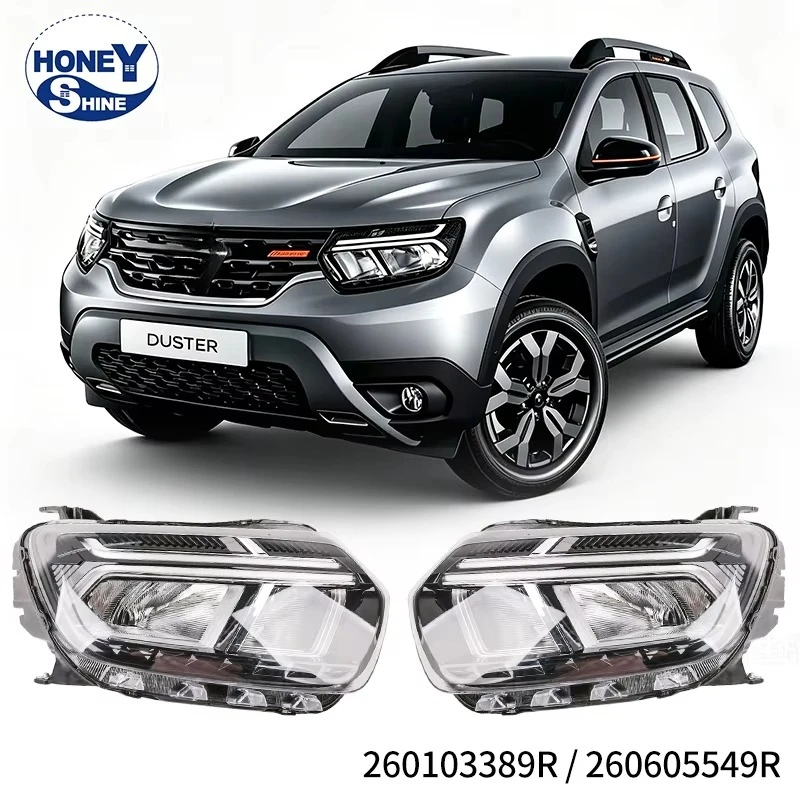 OE 260103389R 260605549R Halogen Front Headlight For Dacia Duster 2017-2021 Head Lamp 260602465R 260106194R