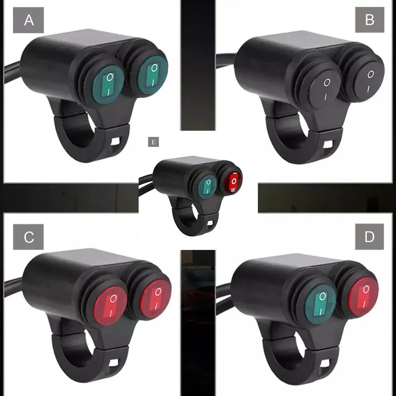 

1 Pc Dual Control Switch Double Separate Switch Control For Headlights, Fog Lights, Aluminum Alloy Modified ON OFF Button