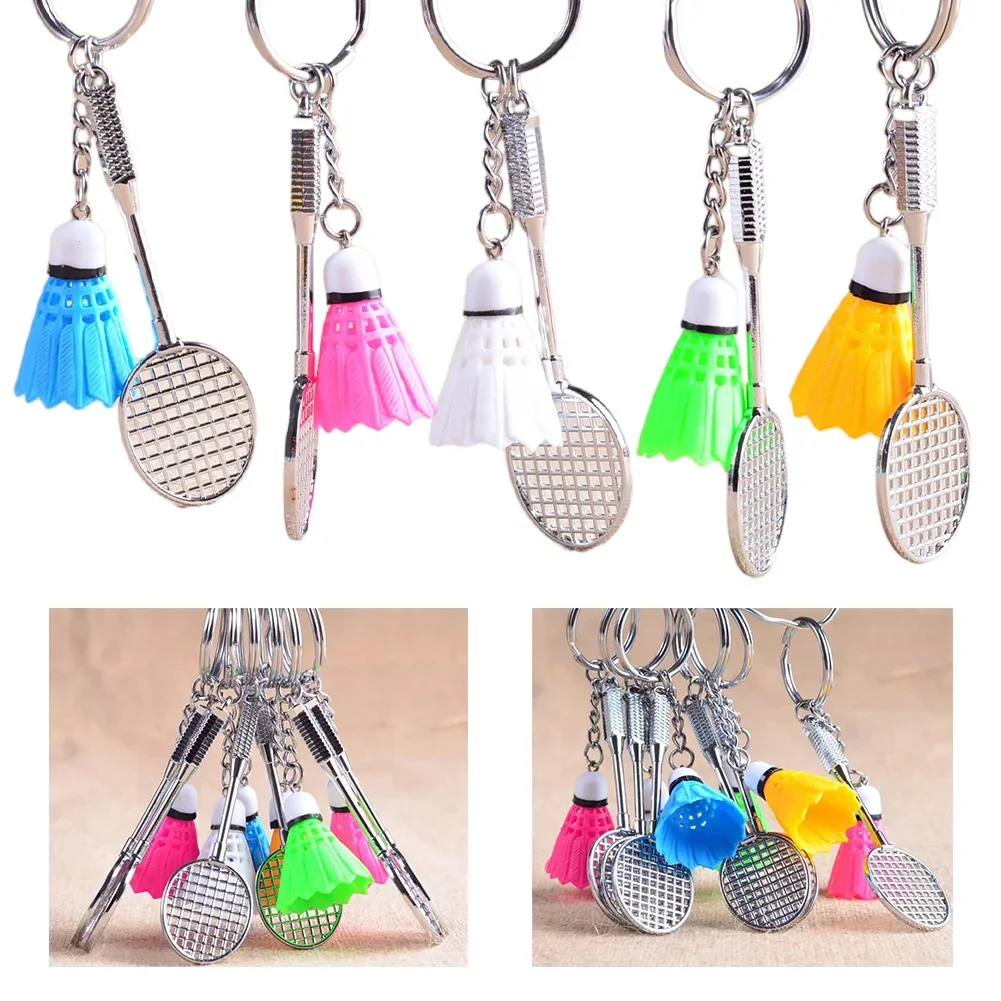 Badminton Racket Keychain Cool Swag Pendant Daily Life Accessory Keychain Collectors Party Accessory Attention To Detail