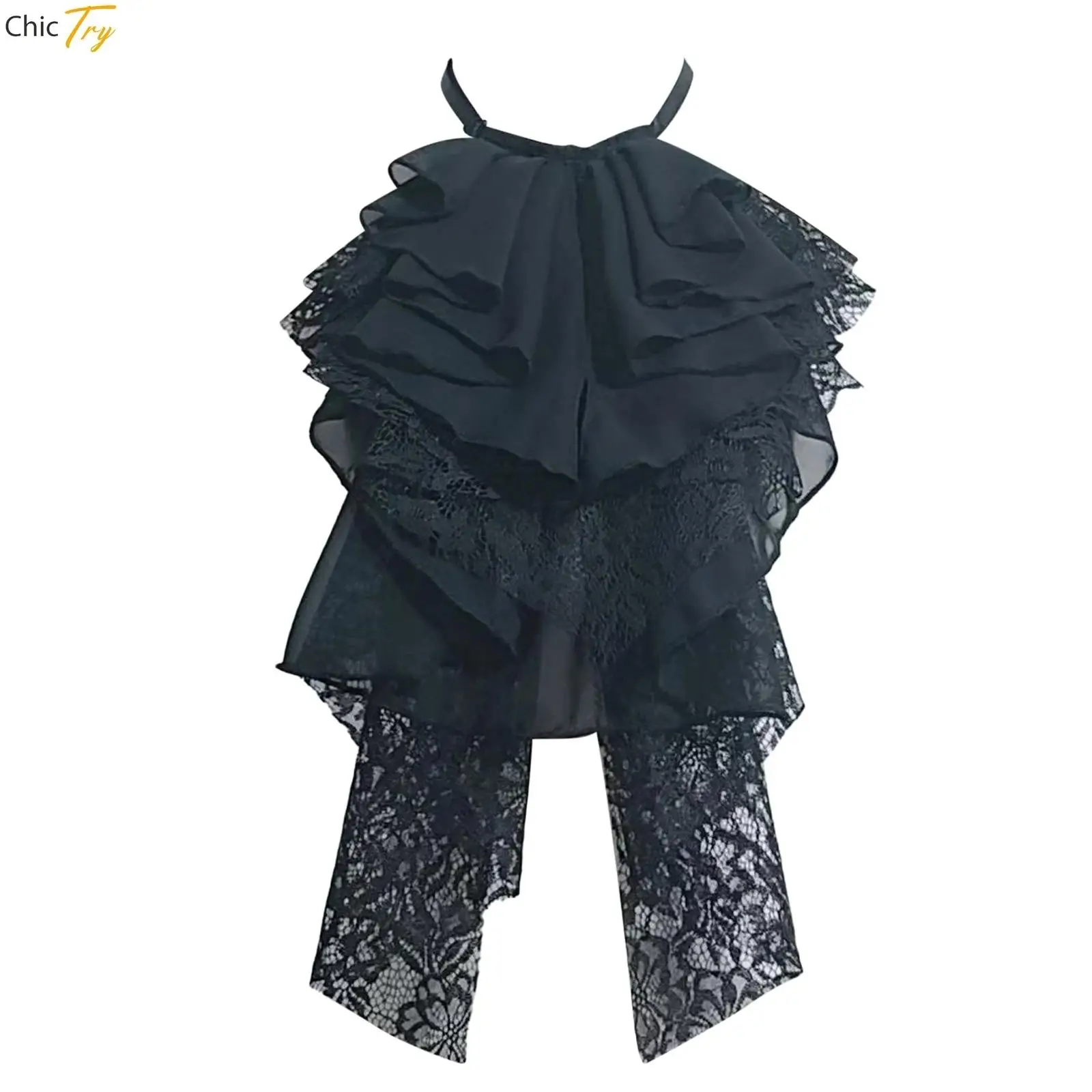 

Накладной воротник, стиль суда, стразы, многослойное кружево, жабо, женский и мужской галстук-бабочка, рубашка для выступлений на сцене, съемные воротники